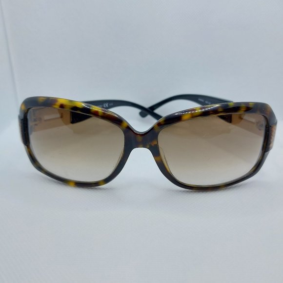 Jimmy Choo Essie/S Black Gradient Lens Tortoise Framed Sunglasses - Picture 1 of 12